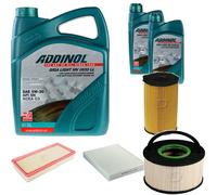 DENCKERMANN Controllo Set ADDINOL GIGA LIGHT 5W-30 7L Per VW Touareg 3.0 V6