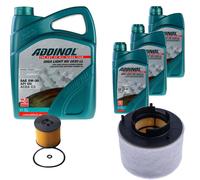 DENCKERMANN Controllo Set ADDINOL GIGA LIGHT 5W-30 8L Per Audi A4 Avant 2.0