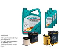 DENCKERMANN Controllo Set ADDINOL GIGA LIGHT 5W-30 8L Per Audi A4 Avant 35