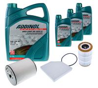 DENCKERMANN Controllo Set ADDINOL GIGA LIGHT 5W-30 8L Per Audi A8 3.0 TFSI