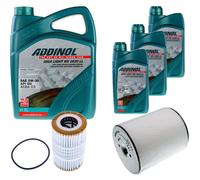 DENCKERMANN Controllo Set ADDINOL GIGA LIGHT 5W-30 8L Per Audi A8 3.0 TFSI