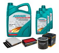 DENCKERMANN Controllo Set ADDINOL GIGA LIGHT 5W-30 8L Per Nissan X-Trail 2.2