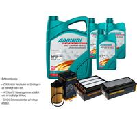 DENCKERMANN Controllo Set ADDINOL GIGA LIGHT 5W-30 8L Per Ssangyong Rexton