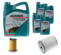 DENCKERMANN Controllo Set ADDINOL GIGA LIGHT 5W-30 9L Per Audi A8 3.0 TDI