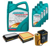DENCKERMANN Controllo Set ADDINOL GIGA LIGHT 5W-30 9L Per Opel Vivaro Kasten