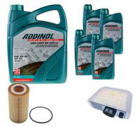 DENCKERMANN Controllo Set ADDINOL GIGA LIGHT 5W-30 9L Per VW Touareg 3.0 TDI