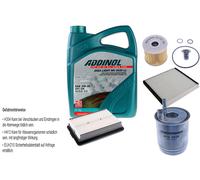 Denckermann Controllo Set Addinol Giga Luce 5W-30 5L per Hyundai i30 Familiare