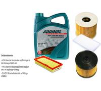 Denckermann Controllo Set Addinol Giga Luce 5W-30 5L per Peugeot 407 Bn