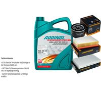 Denckermann Controllo Set Addinol Giga Luce 5W-30 5L per Renault Megane III)