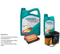 Denckermann Controllo Set Addinol Giga Luce 5W-30 6L per Jeep Cherokee