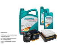 Denckermann Controllo Set Addinol Giga Luce 5W-30 7L per di Toyota Auris Ruota