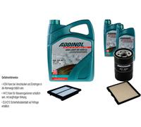 Denckermann Controllo Set Addinol Giga Luce 5W-30 7L per Hyundai i10 1.1