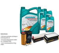 Denckermann Controllo Set Addinol Giga Luce 5W-30 9L per BMW Di 5er