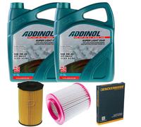 DENCKERMANN Controllo Set ADDINOL SUPER LIGHT 5W-40 10L Per Audi A8 3.0 TDI