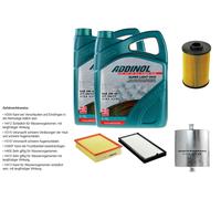 DENCKERMANN Controllo Set ADDINOL SUPER LIGHT 5W-40 10L Per BMW 5 Serie 540I V8