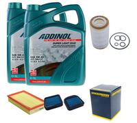 DENCKERMANN Controllo Set ADDINOL SUPER LIGHT 5W-40 10L Per Mercedes E-Klasse