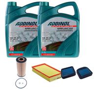 DENCKERMANN Controllo Set ADDINOL SUPER LIGHT 5W-40 10L Per Mercedes E-Klasse