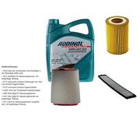 DENCKERMANN Controllo Set ADDINOL SUPER LIGHT 5W-40 5L Per BMW 3 Serie 320d 318d