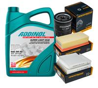 DENCKERMANN Controllo Set ADDINOL SUPER LIGHT 5W-40 5L Per Citroën C3 II 1.2