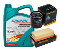 DENCKERMANN Controllo Set ADDINOL SUPER LIGHT 5W-40 5L Per Citroën C3 II 1.2