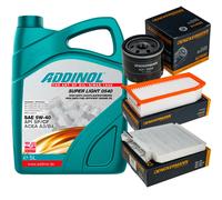 DENCKERMANN Controllo Set ADDINOL SUPER LIGHT 5W-40 5L Per Dacia Duster
