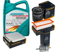 DENCKERMANN Controllo Set ADDINOL SUPER LIGHT 5W-40 5L Per Dacia Duster