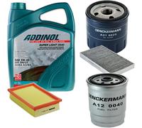 DENCKERMANN Controllo Set ADDINOL SUPER LIGHT 5W-40 5L Per Fiat Bravo I 1.9
