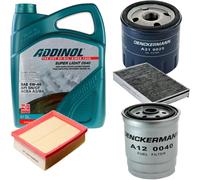 DENCKERMANN Controllo Set ADDINOL SUPER LIGHT 5W-40 5L Per Fiat Multipla 1.9