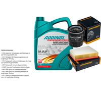 Denckermann Controllo Set Addinol Super Light 5W-40 5L per Legno Renault Fluence