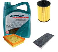 DENCKERMANN Controllo Set ADDINOL SUPER LIGHT 5W-40 5L Per Mercedes A-Klasse