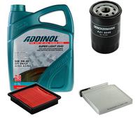 DENCKERMANN Controllo Set ADDINOL SUPER LIGHT 5W-40 5L Per Nissan Note 1.4