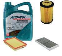 DENCKERMANN Controllo Set ADDINOL SUPER LIGHT 5W-40 5L Per Opel Corsa C 1.2