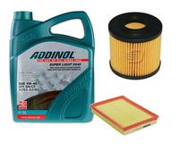 DENCKERMANN Controllo Set ADDINOL SUPER LIGHT 5W-40 5L Per Opel Meriva Combo