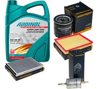DENCKERMANN Controllo Set ADDINOL SUPER LIGHT 5W-40 5L Per Opel Zafira A 1.8