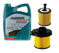 DENCKERMANN Controllo Set ADDINOL SUPER LIGHT 5W-40 5L Per Peugeot 106 II