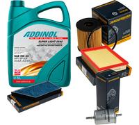 DENCKERMANN Controllo Set ADDINOL SUPER LIGHT 5W-40 5L Per Peugeot 206 CC