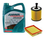 DENCKERMANN Controllo Set ADDINOL SUPER LIGHT 5W-40 5L Per Peugeot 206 CC
