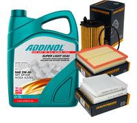 DENCKERMANN Controllo Set ADDINOL SUPER LIGHT 5W-40 5L Per Peugeot 208