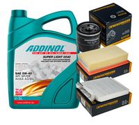 DENCKERMANN Controllo Set ADDINOL SUPER LIGHT 5W-40 5L Per Renault Clio III