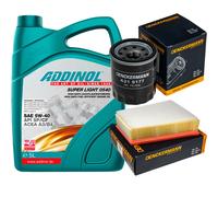 DENCKERMANN Controllo Set ADDINOL SUPER LIGHT 5W-40 5L Per Renault Fluence