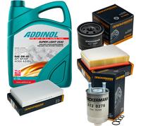 DENCKERMANN Controllo Set ADDINOL SUPER LIGHT 5W-40 5L Per Renault Megane
