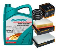 DENCKERMANN Controllo Set ADDINOL SUPER LIGHT 5W-40 5L Per Renault Megane