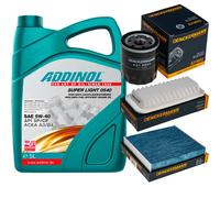 DENCKERMANN Controllo Set ADDINOL SUPER LIGHT 5W-40 5L Per Toyota Yaris 1.0