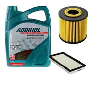 DENCKERMANN Controllo Set ADDINOL SUPER LIGHT 5W-40 5L Per Volvo V40 Kombi