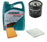 DENCKERMANN Controllo Set ADDINOL SUPER LIGHT 5W-40 5L Per VW Fox 1.4