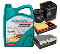 DENCKERMANN Controllo Set ADDINOL SUPER LIGHT 5W-40 5L Per VW Golf VI 1.4