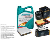 Denckermann Controllo Set Addinol Super Light 5W-40 5L per VW Polo 1.4 Seat