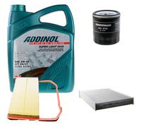 DENCKERMANN Controllo Set ADDINOL SUPER LIGHT 5W-40 5L Per VW UP 1.0 Load