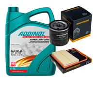DENCKERMANN Controllo Set ADDINOL SUPER LIGHT 5W-40 5L Per VW UP 1.0 Polo