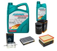 DENCKERMANN Controllo Set ADDINOL SUPER LIGHT 5W-40 6L Per Audi A4 2.0 1.6